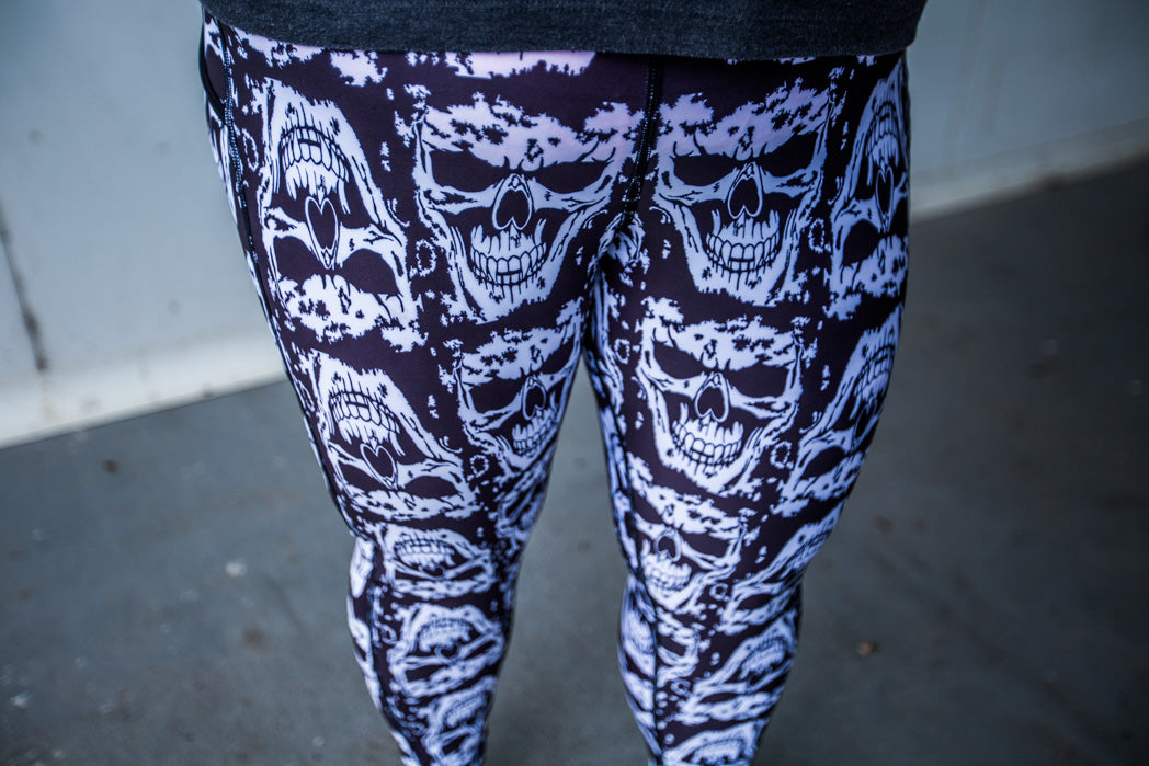 White Skulls Leggings
