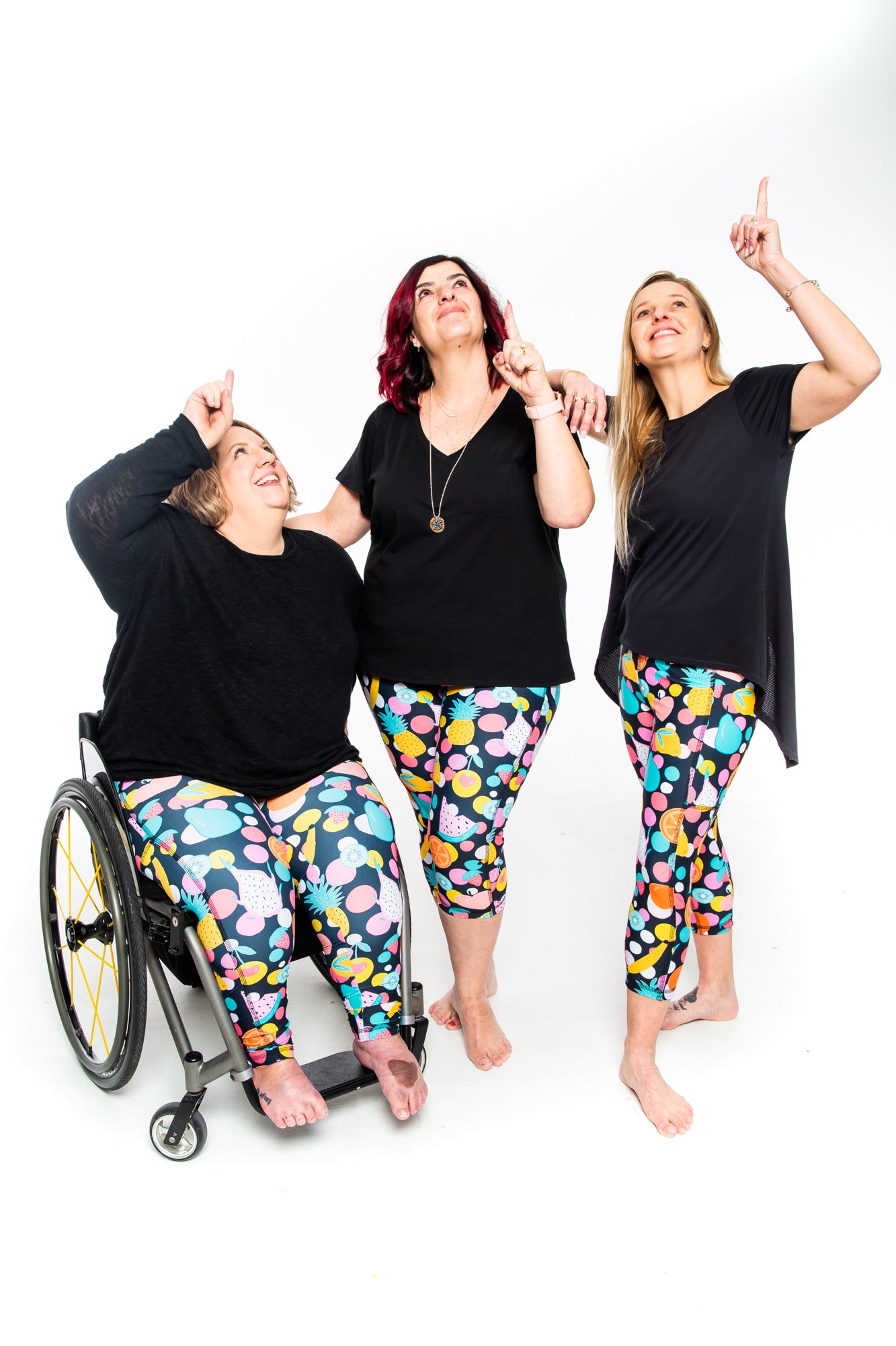 Fruity Booty Leggings Black Background