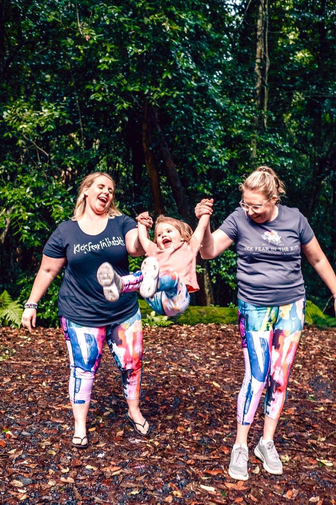 Kick Fear in the Butt kids leggings