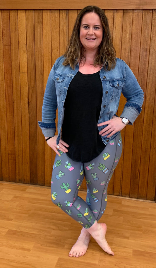 Cactus Design Leggings