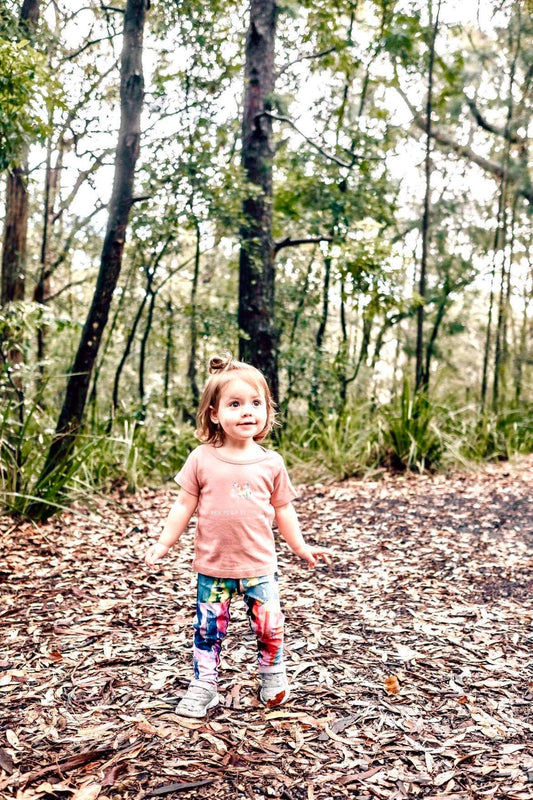 Kick Fear in the Butt kids leggings
