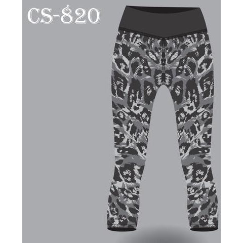 Black, Grey and White Leggings